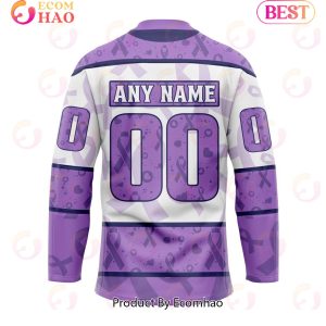 NHL Ottawa Senators Special Lavender Fight Cancer Hockey Jersey