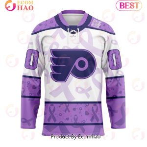 NHL Philadelphia Flyers Special Lavender Fight Cancer Hockey Jersey