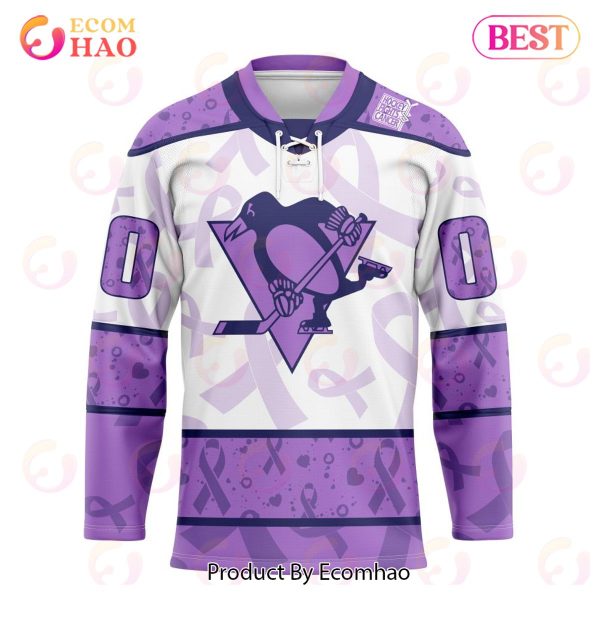 NHL Pittsburgh Penguins Special Lavender Fight Cancer Hockey Jersey