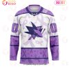 NHL Seattle Kraken Special Lavender Fight Cancer Hockey Jersey