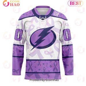 NHL Tampa Bay Lightning Special Lavender Fight Cancer Hockey Jersey