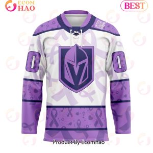 NHL Vegas Golden Knights Special Lavender Fight Cancer Hockey Jersey