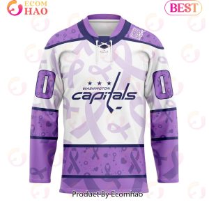 NHL Washington Capitals Special Lavender Fight Cancer Hockey Jersey