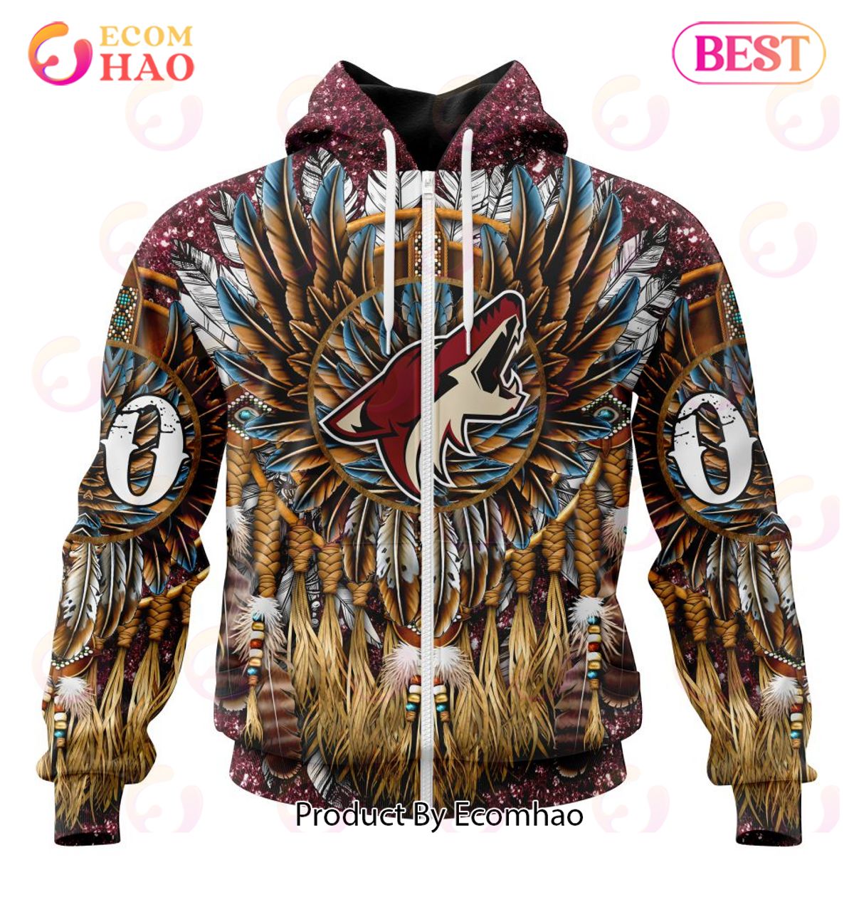 NHL Arizona Coyotes Special Native Costume Design 3D Hoodie