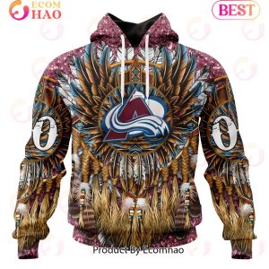 NHL Colorado Avalanche Special Native Costume Design 3D Hoodie