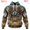 NHL Columbus Blue Jackets Special Native Costume Design 3D Hoodie