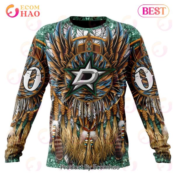 NHL Dallas Stars Special Native Costume Design 3D Hoodie