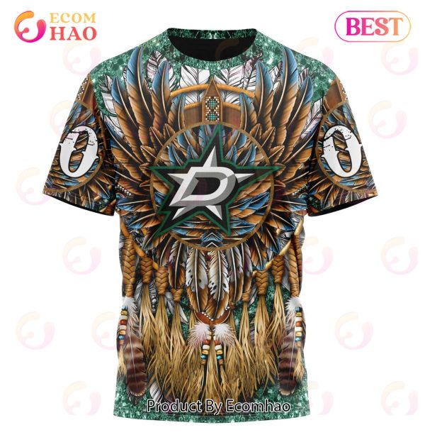 NHL Dallas Stars Special Native Costume Design 3D Hoodie