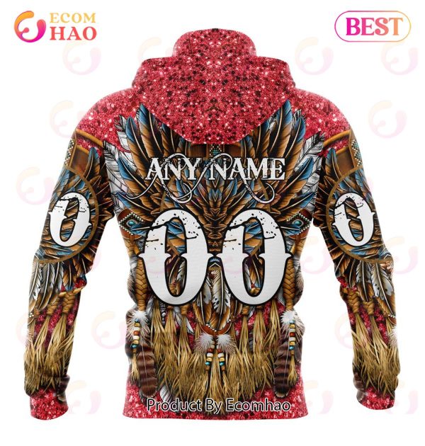 NHL Detroit Red Wings Special Native Costume Design 3D Hoodie