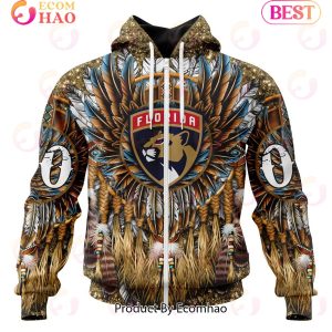 NHL Florida Panthers Special Native Costume Design 3D Hoodie
