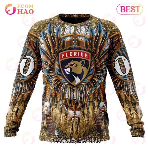 NHL Florida Panthers Special Native Costume Design 3D Hoodie