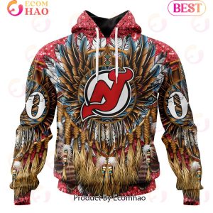 NHL New Jersey Devils Special Native Costume Design 3D Hoodie