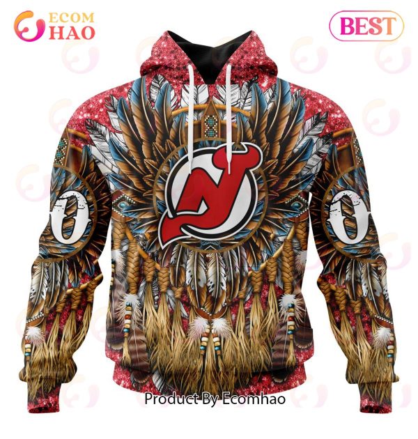 NHL New Jersey Devils Special Native Costume Design 3D Hoodie