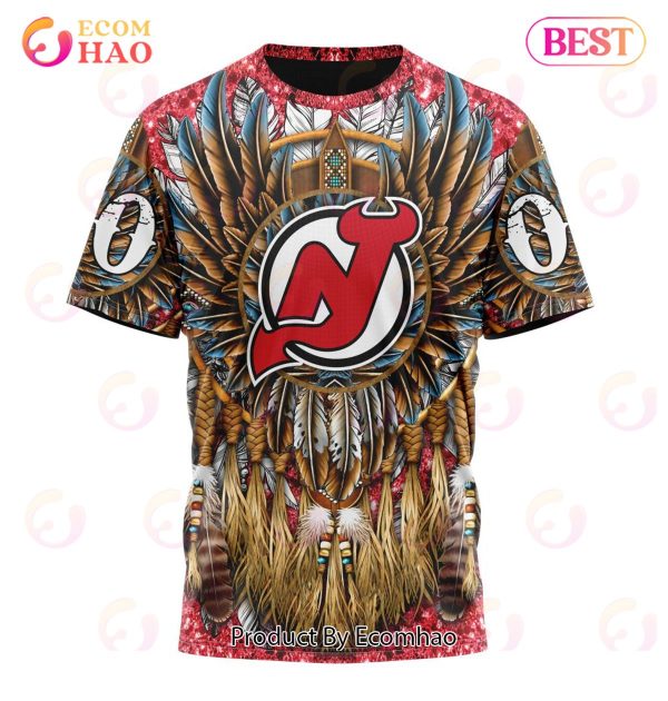 NHL New Jersey Devils Special Native Costume Design 3D Hoodie