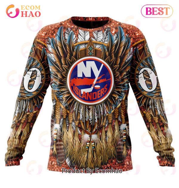 NHL New York Islanders Special Native Costume Design 3D Hoodie