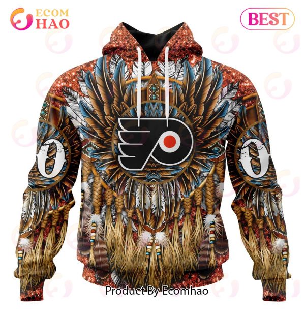 NHL Philadelphia Flyers Special Native Costume Design 3D Hoodie