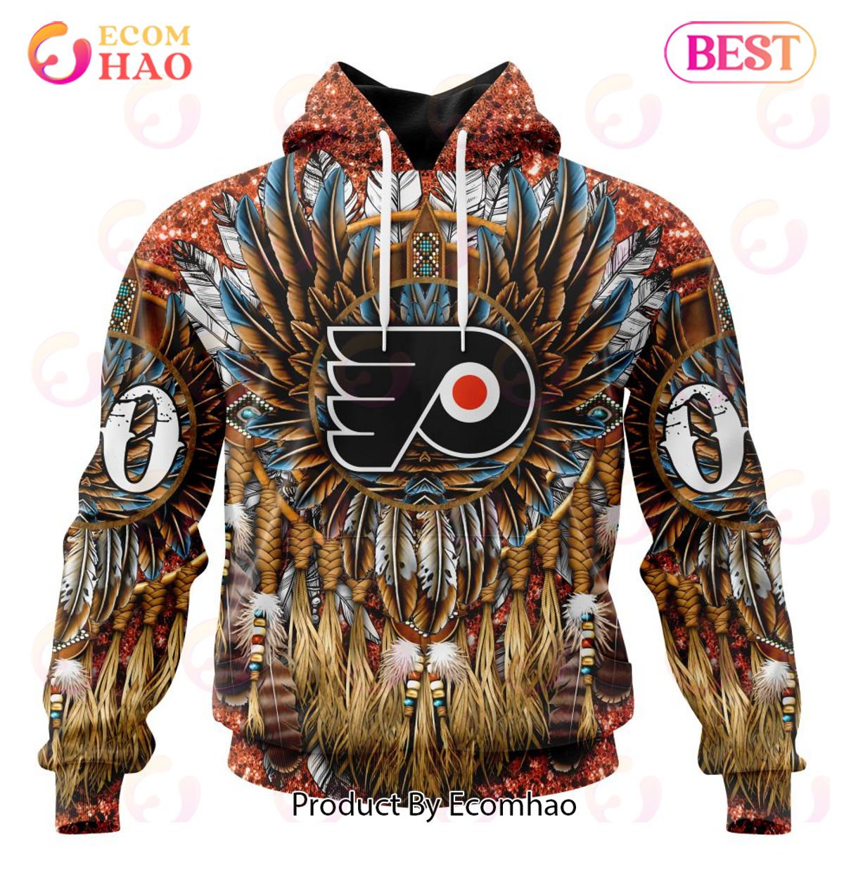 NHL Nashville Predators Special Native Costume Design 3D Hoodie