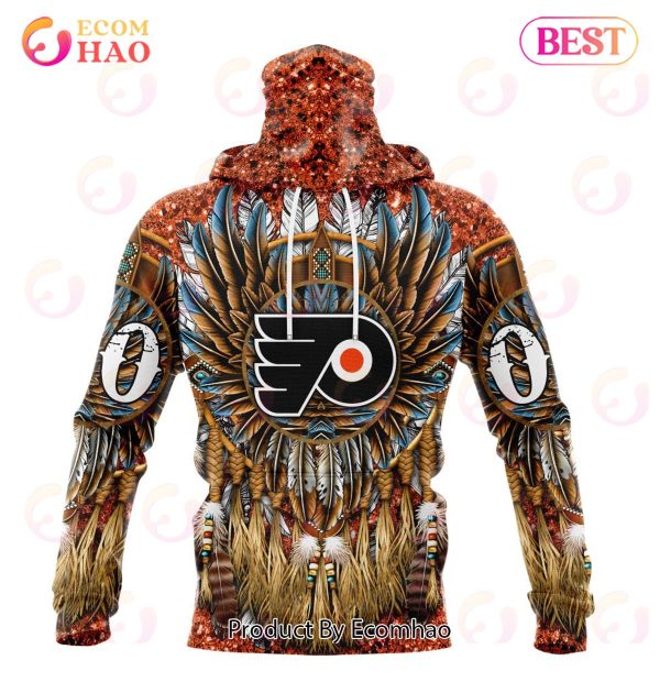 NHL Philadelphia Flyers Special Native Costume Design 3D Hoodie