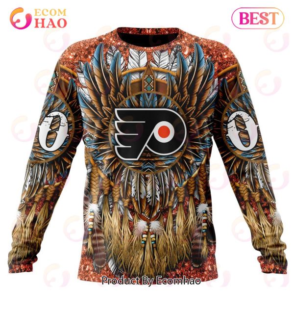 NHL Philadelphia Flyers Special Native Costume Design 3D Hoodie
