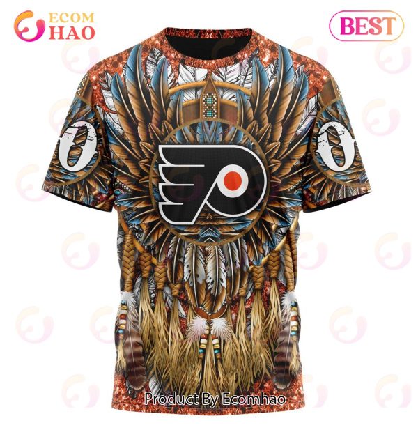 NHL Philadelphia Flyers Special Native Costume Design 3D Hoodie