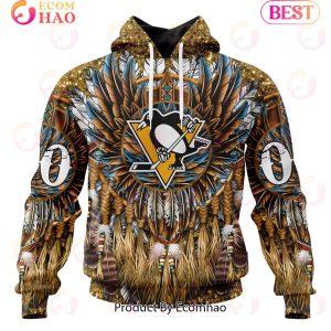 NHL Pittsburgh Penguins Special Native Costume Design 3D Hoodie