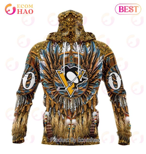 NHL Pittsburgh Penguins Special Native Costume Design 3D Hoodie