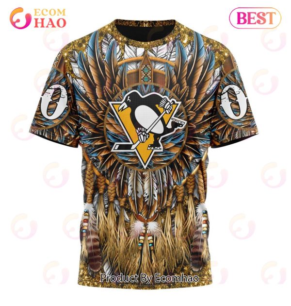 NHL Pittsburgh Penguins Special Native Costume Design 3D Hoodie