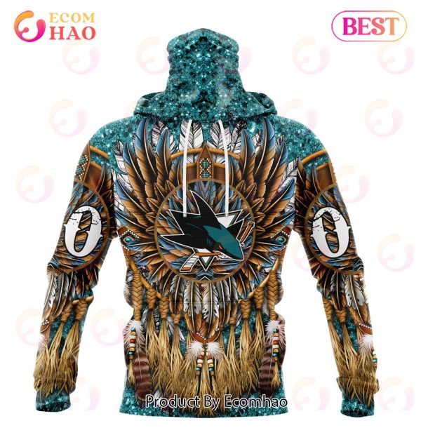 NHL San Jose Sharks Special Native Costume Design 3D Hoodie