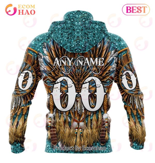 NHL San Jose Sharks Special Native Costume Design 3D Hoodie