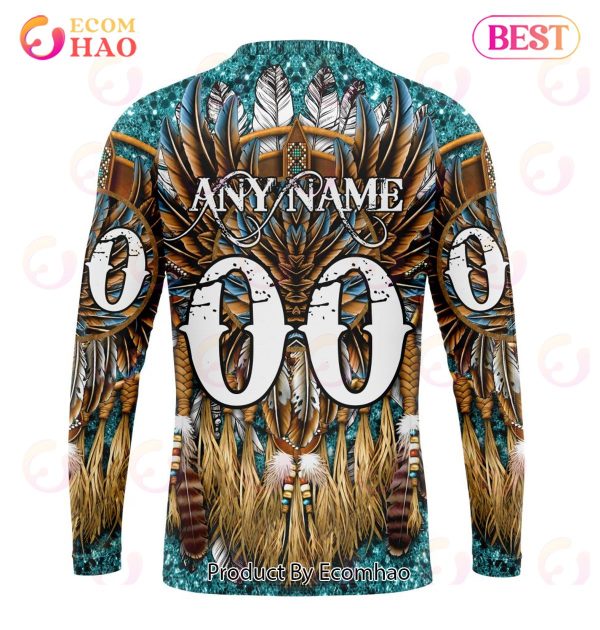 NHL San Jose Sharks Special Native Costume Design 3D Hoodie
