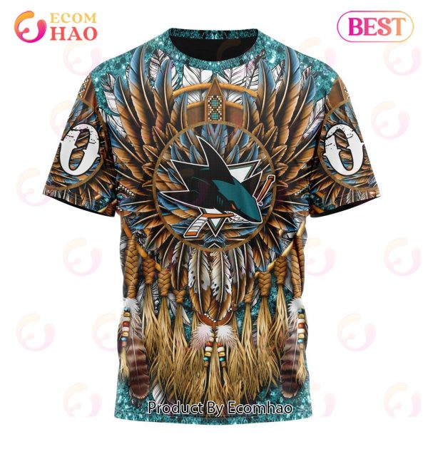 NHL San Jose Sharks Special Native Costume Design 3D Hoodie