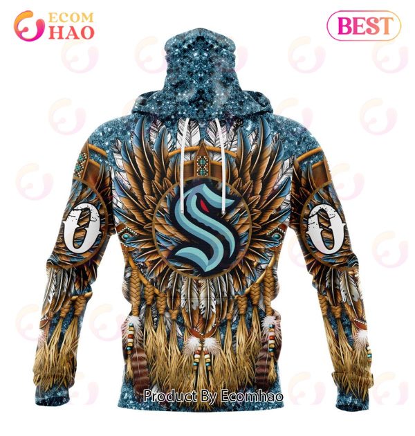 NHL Seattle Kraken Special Native Costume Design 3D Hoodie