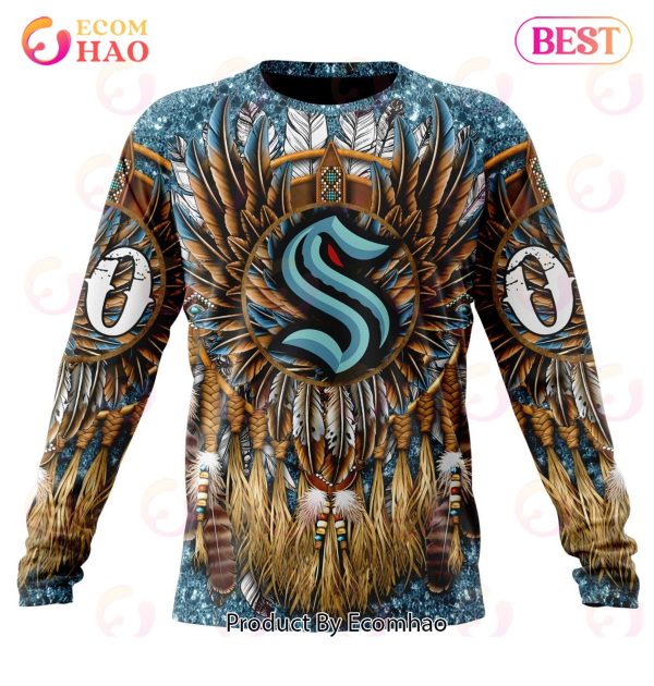 NHL Seattle Kraken Special Native Costume Design 3D Hoodie