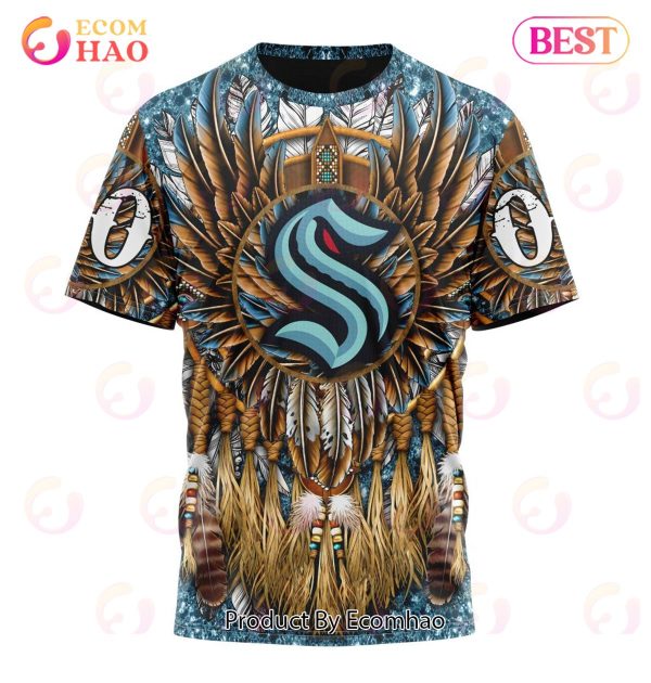 NHL Seattle Kraken Special Native Costume Design 3D Hoodie