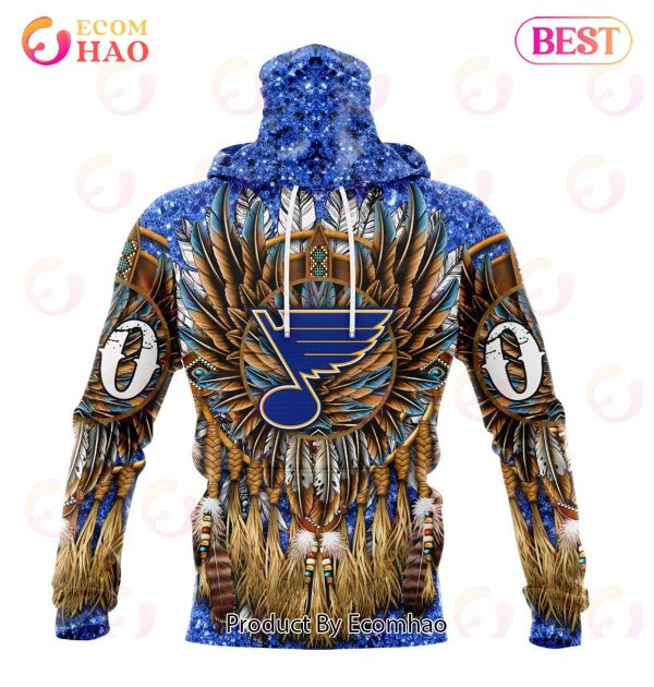 NHL St. Louis Blues Special Native Costume Design 3D Hoodie
