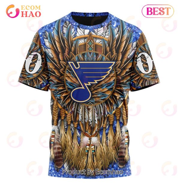 NHL St. Louis Blues Special Native Costume Design 3D Hoodie