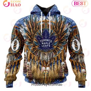 NHL Toronto Maple Leafs Special Native Costume Design 3D Hoodie