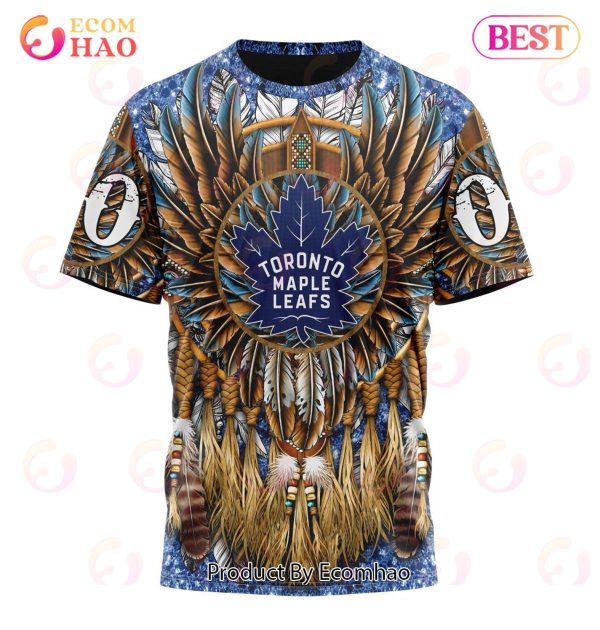 NHL Toronto Maple Leafs Special Native Costume Design 3D Hoodie
