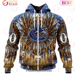 NHL Vancouver Canucks Special Native Costume Design 3D Hoodie