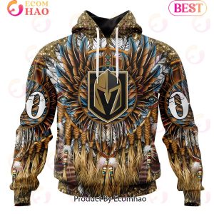 NHL Vegas Golden Knights Special Native Costume Design 3D Hoodie