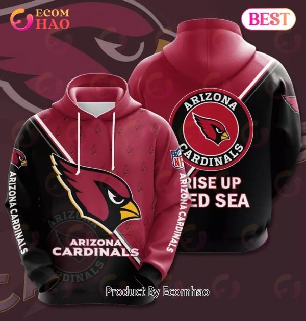 NFL Arizona Cardinals 3D Team Logo Hoodie