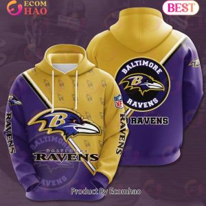 NFL Baltimore Ravens 3D Team Logo Hoodie
