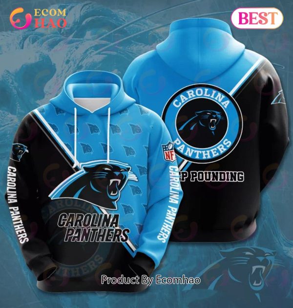 NFL Carolina Panthers 3D Team Logo Hoodie
