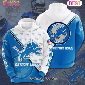 NFL Detroit Lions 3D Team Logo Hoodie