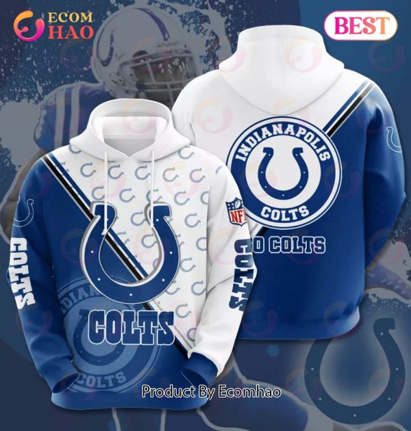 NFL Indianapolis Colts 3D Team Logo Hoodie