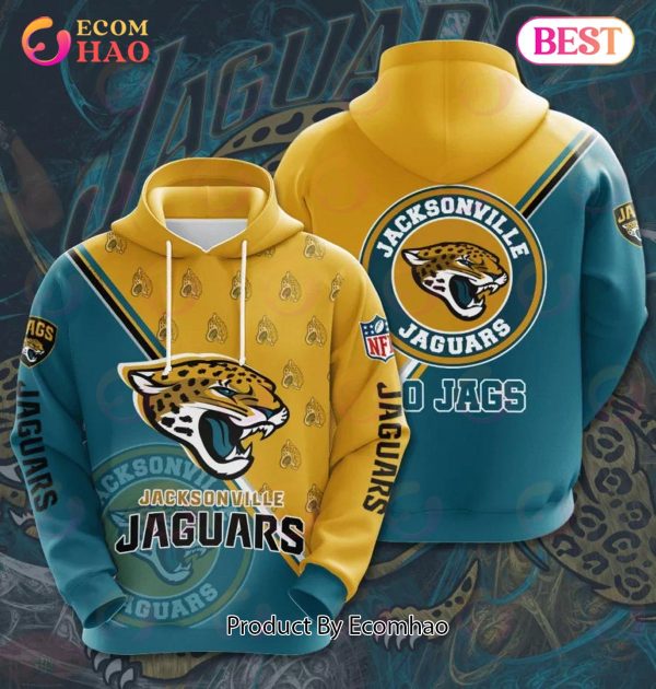 NFL Jacksonville Jaguars 3D Team Logo Hoodie