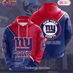 NFL New York Giants 3D Team Logo Hoodie