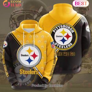 NFL Pittsburgh Steelers 3D Team Logo Hoodie