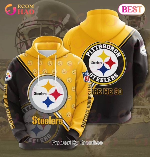NFL Pittsburgh Steelers 3D Team Logo Hoodie