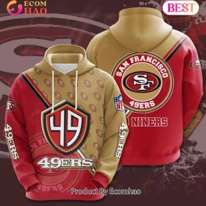 NFL San Francisco 49Ers 3D Team Logo Hoodie